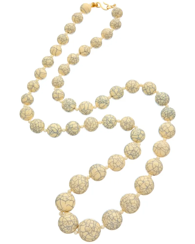 Kenneth Jay Lane Plated Bead Necklace Nocolor