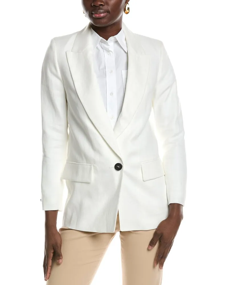 Peserico Linen Blazer White