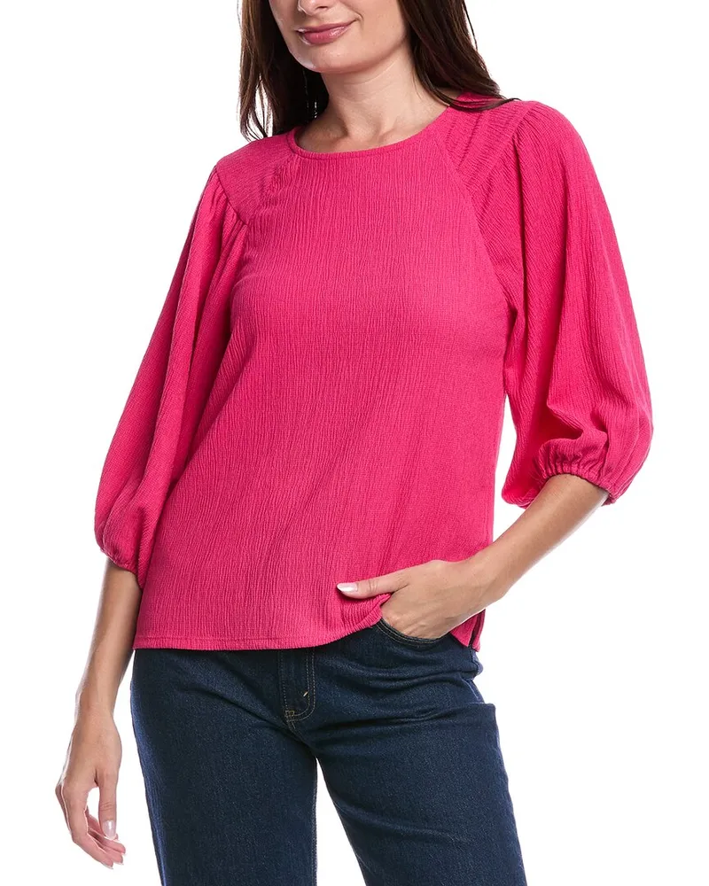 Vince Camuto Puff Sleeve Top Pink