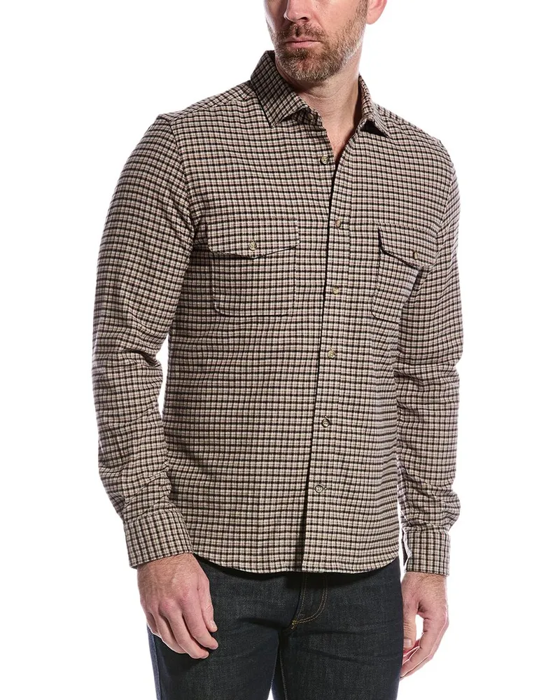 Reiss Harry Casual Shirt Brown