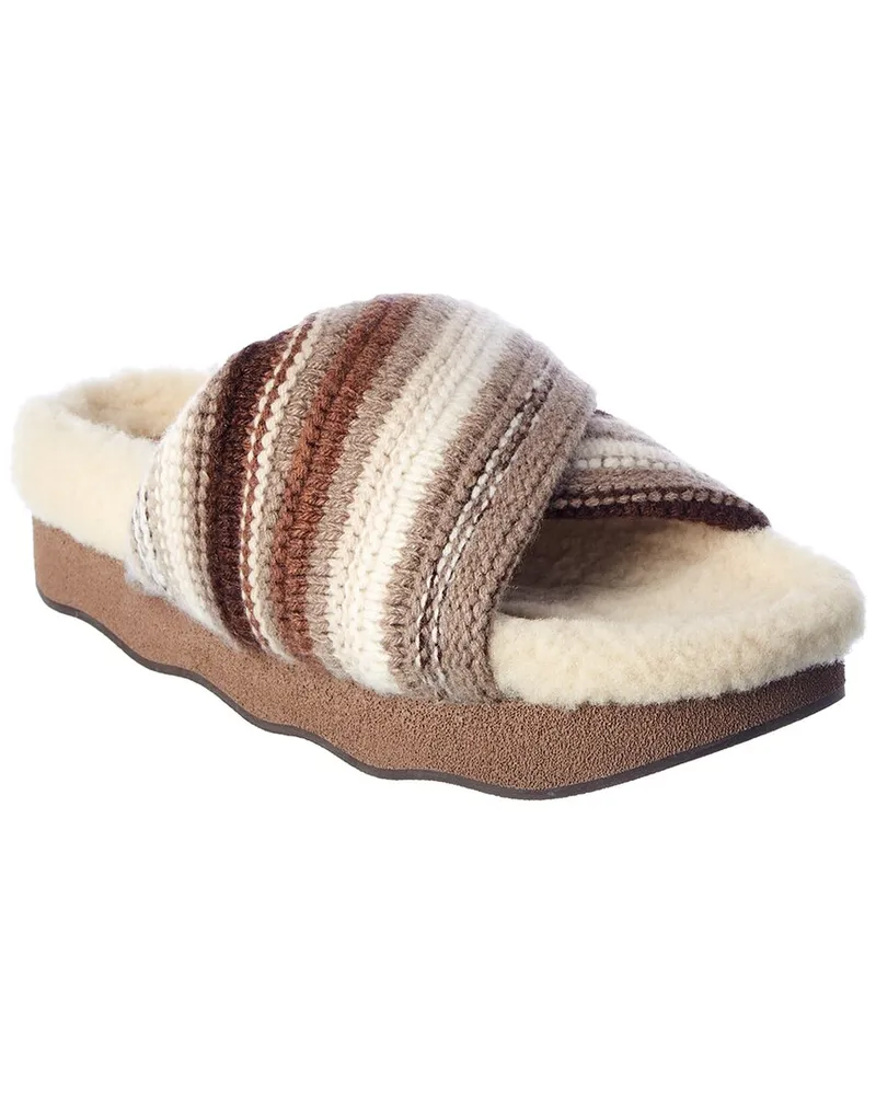 Chloé Wavy Slide Brown