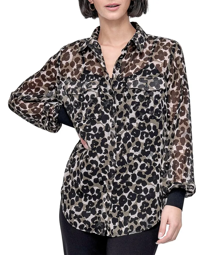DKNY Printed Shirt Green