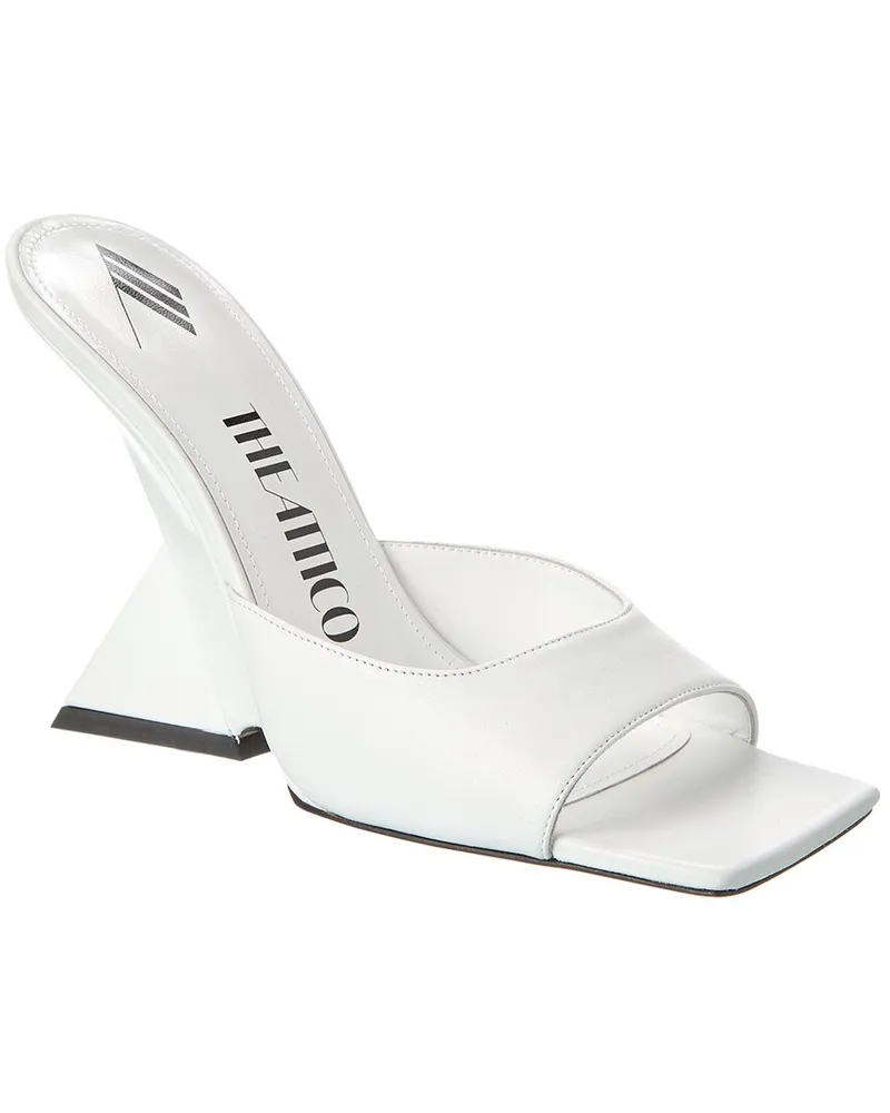 ATTICO Cheope Leather Mule White
