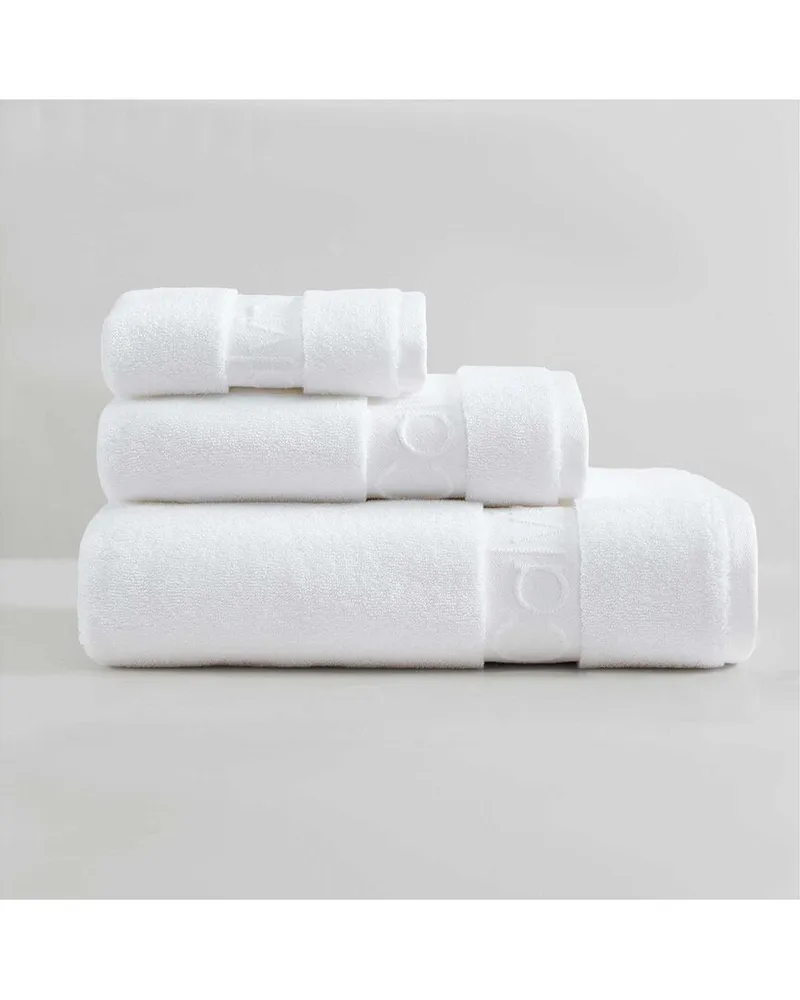 Calvin Klein Iconic Cotton Terry 3pc Towel Set Nocolor