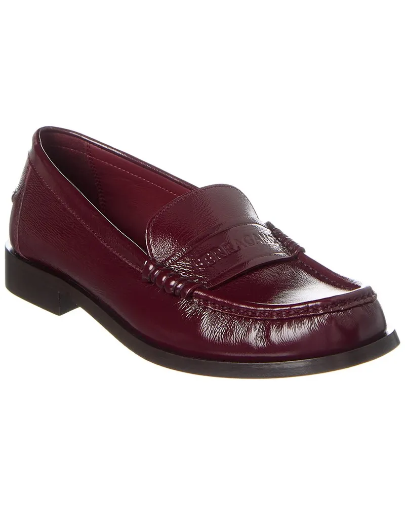 Ferragamo Irina Leather Loafer Red