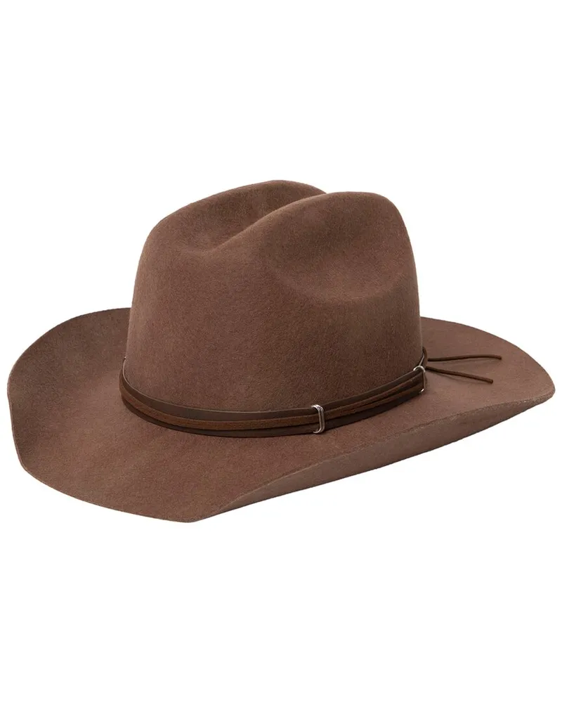 Frye Cattleman's Crease Wool Cowboy Hat Brown