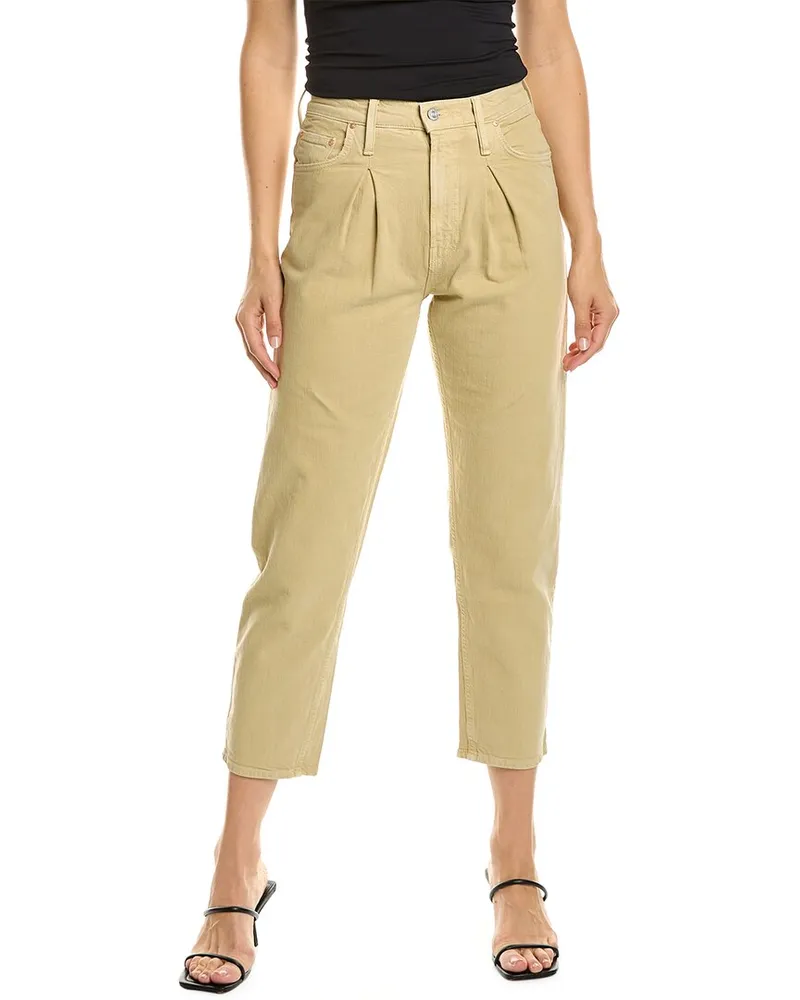 Mother The Inside Out Ankle Pale Green Straight Jean Green