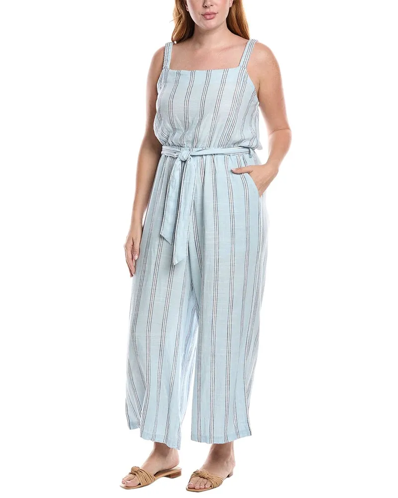 Splendid Twila Linen-Blend Jumpsuit Blue