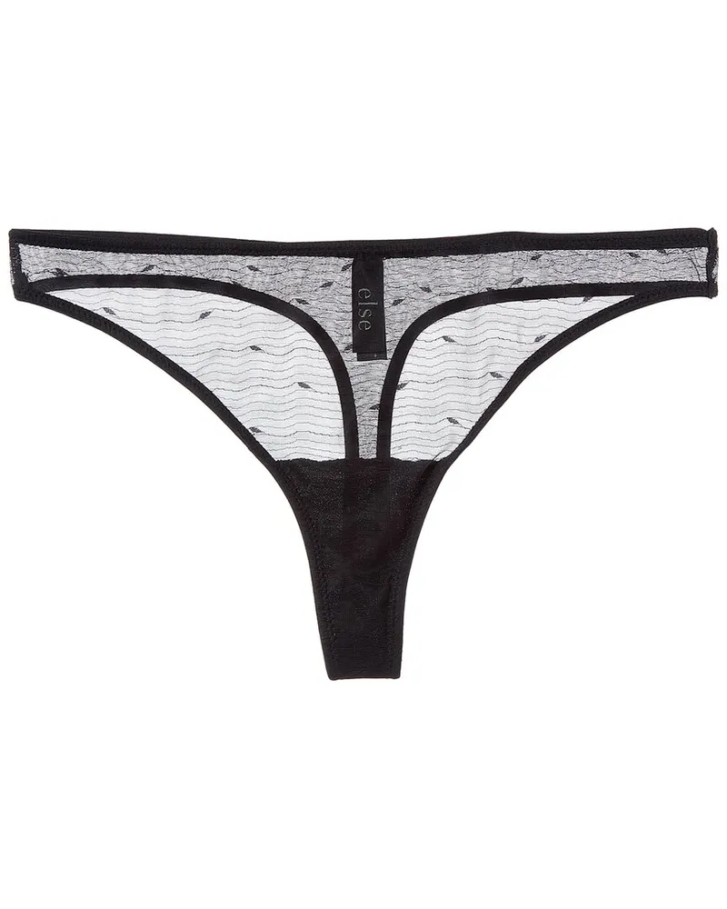 ELSE Kate Thong Black