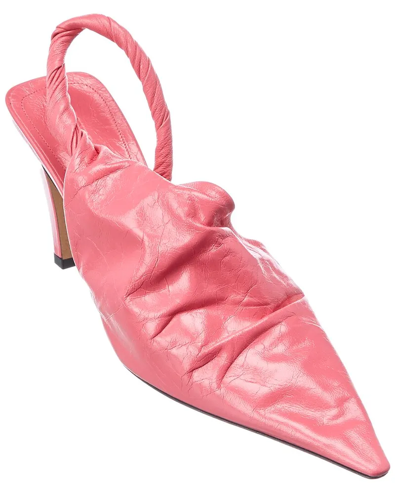 Bottega Veneta The Point Leather Slingback Pump Pink