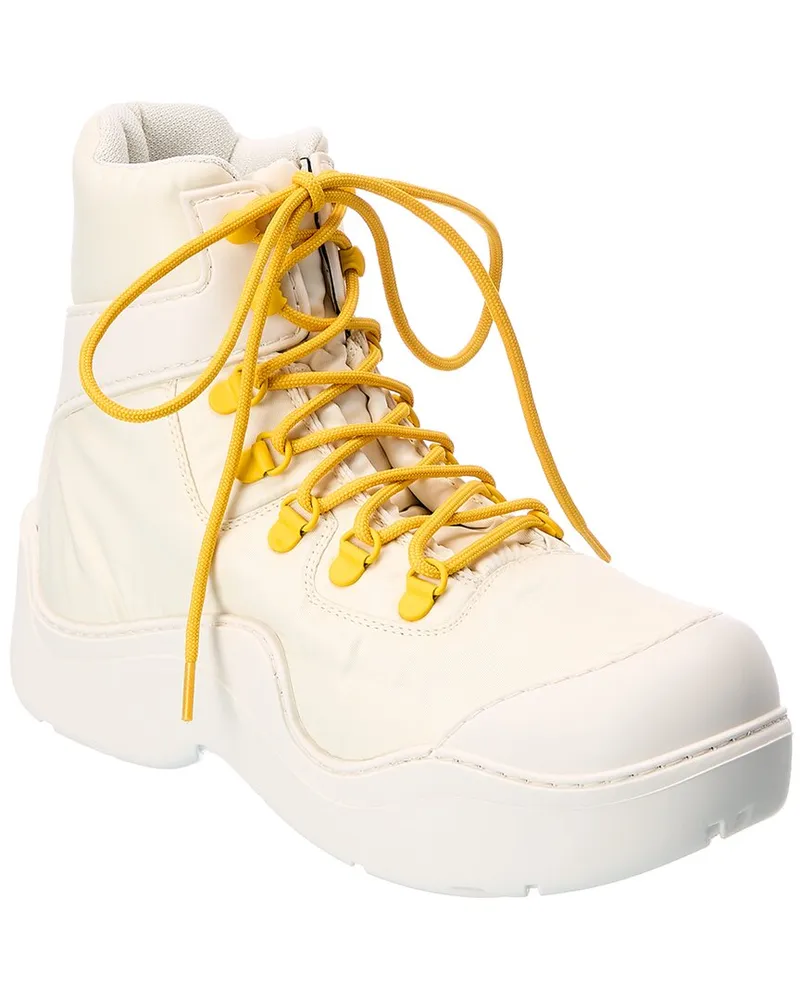 Bottega Veneta The Puddle Bomber Rubber Boot White