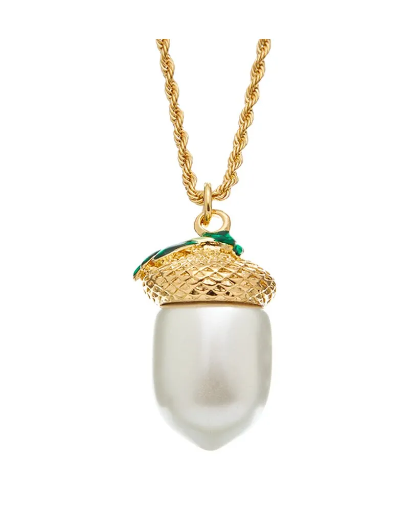 Kenneth Jay Lane Plated Pendant Necklace Nocolor