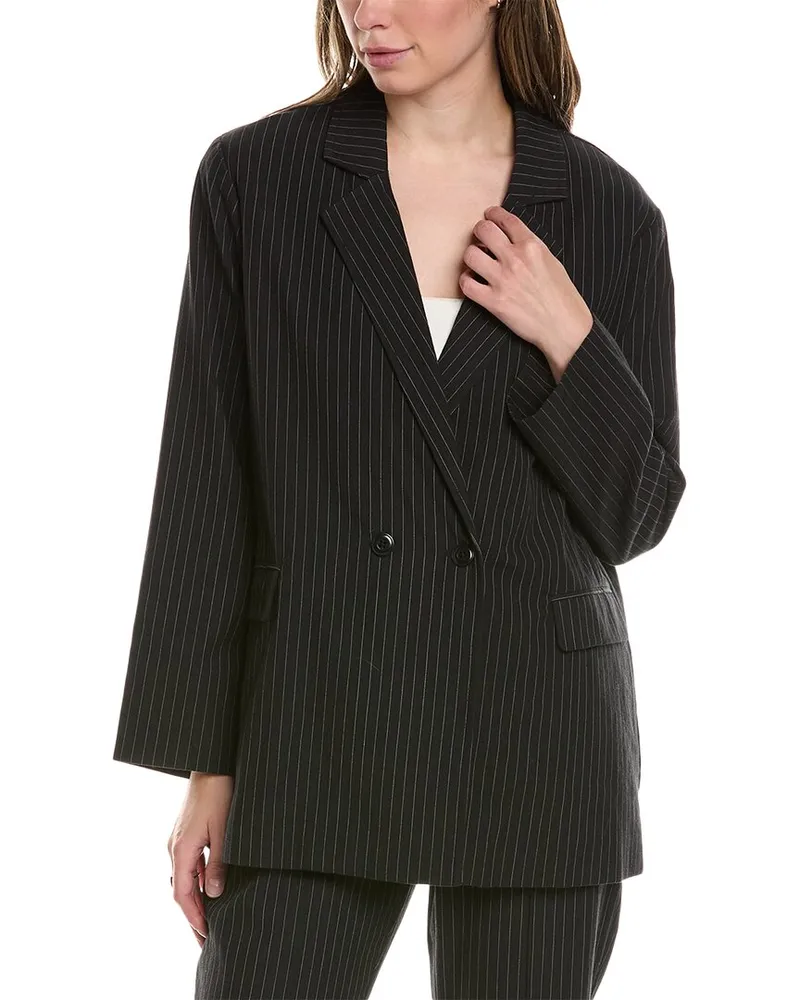 The Great The Shlumpy Wool-Blend Blazer Black