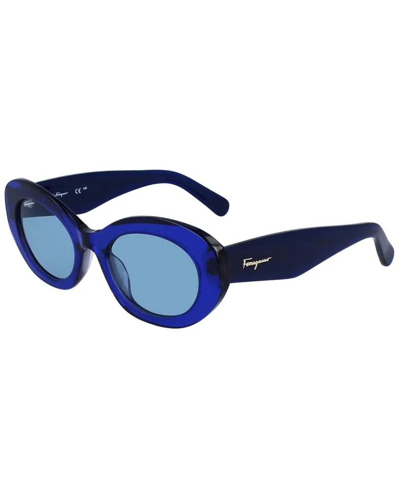 Ferragamo Women's 74148 53mm Sunglasses Blue