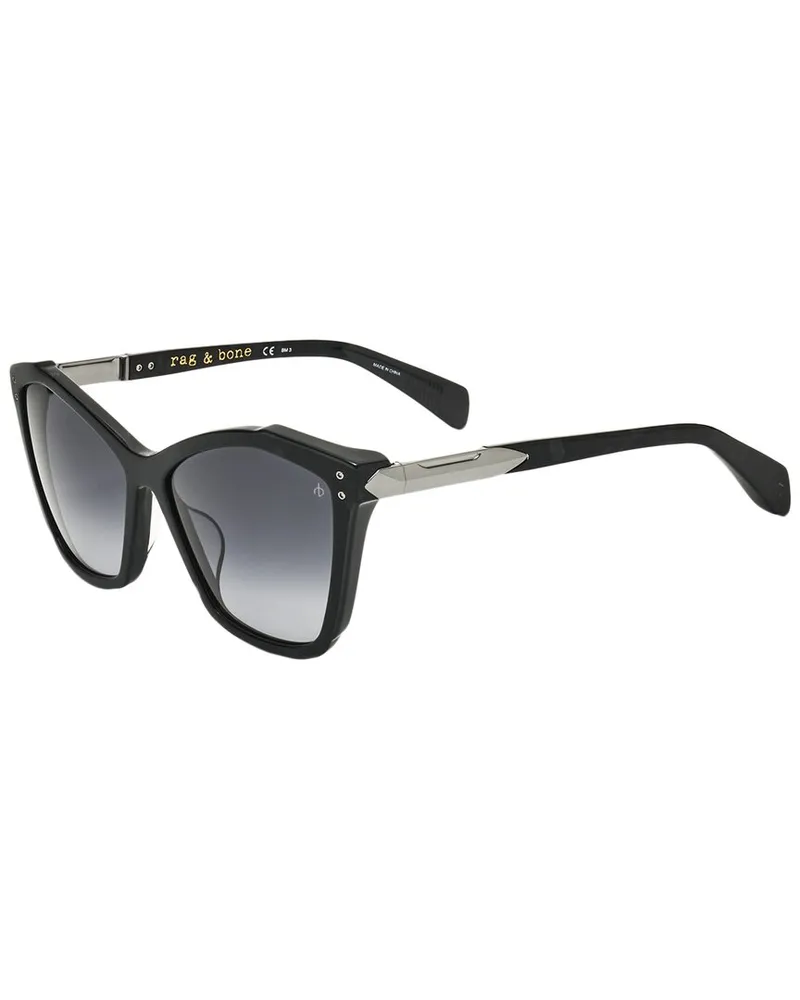 Rag & Bone Women's RNB1045 57mm Sunglasses Black