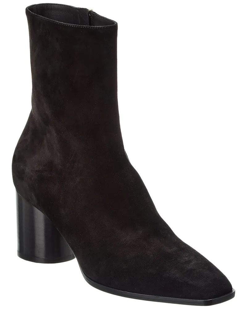 Ferragamo Pampero Suede Bootie Black