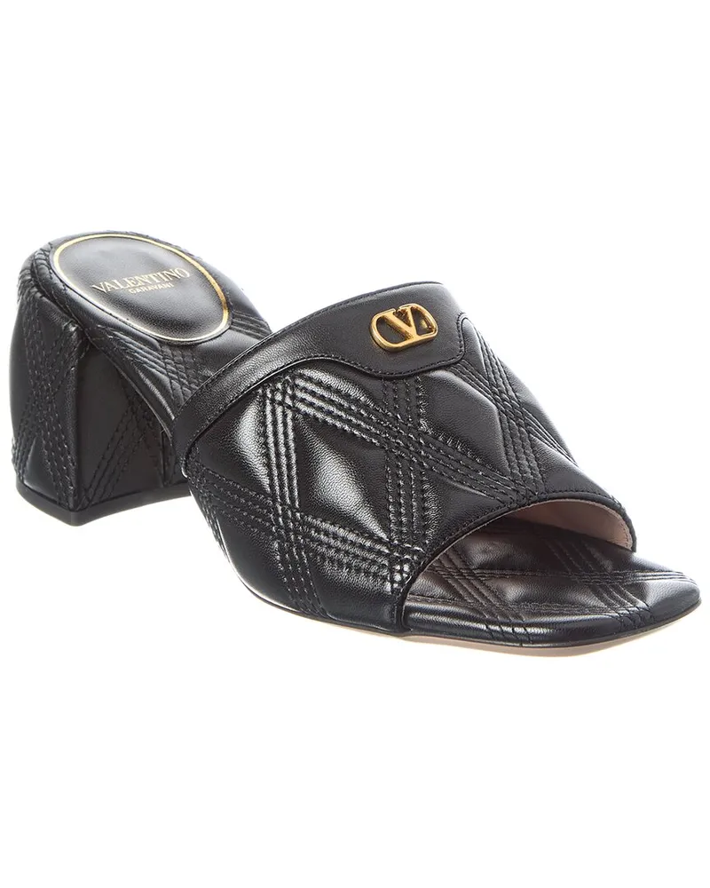 Valentino Garavani Qualite 67 60 Leather Sandal Black