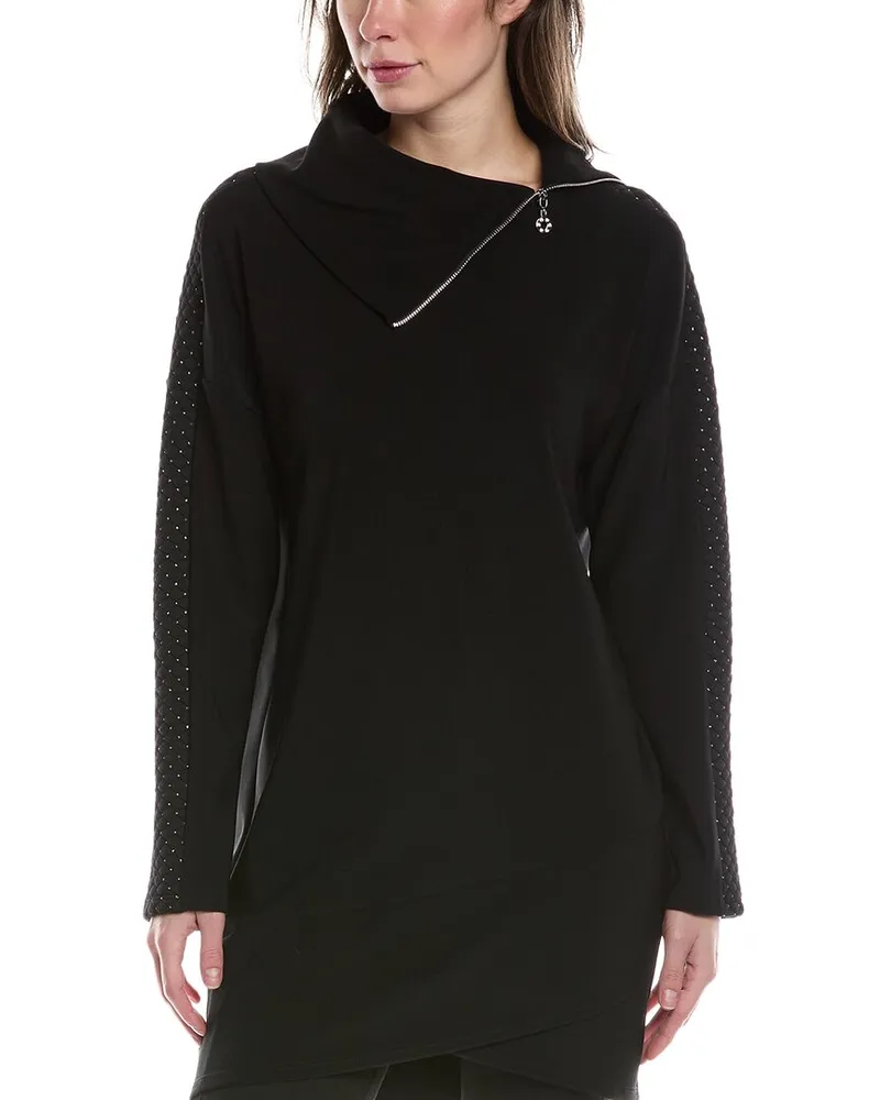 Joseph Ribkoff Funnel Neck Tunic Black