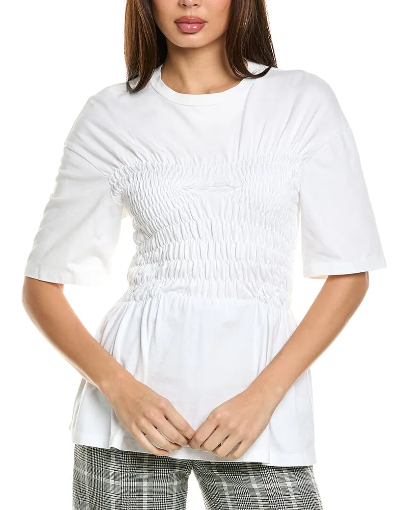 Stella McCartney Smocking Stitch T-Shirt White