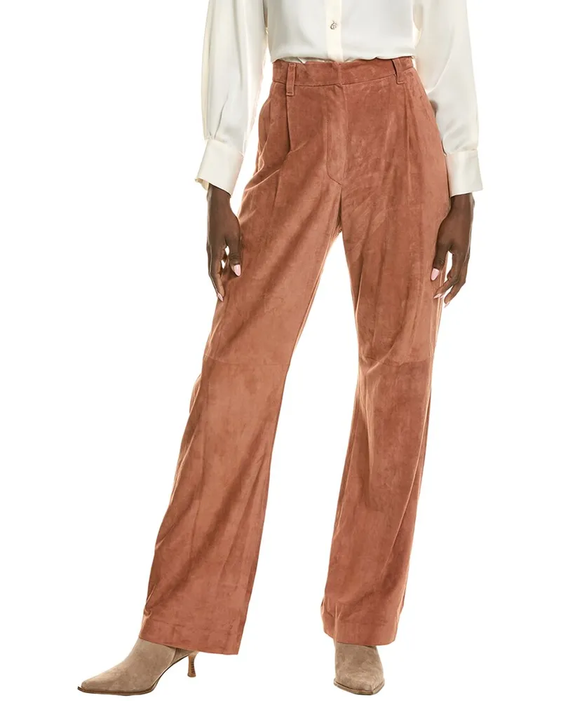 Brunello Cucinelli Leather Pant Nocolor
