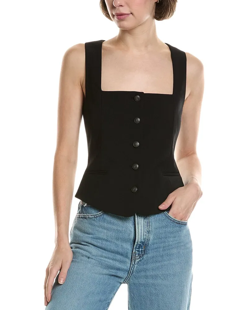 Rag & Bone Maria Wool-Blend Vest Black