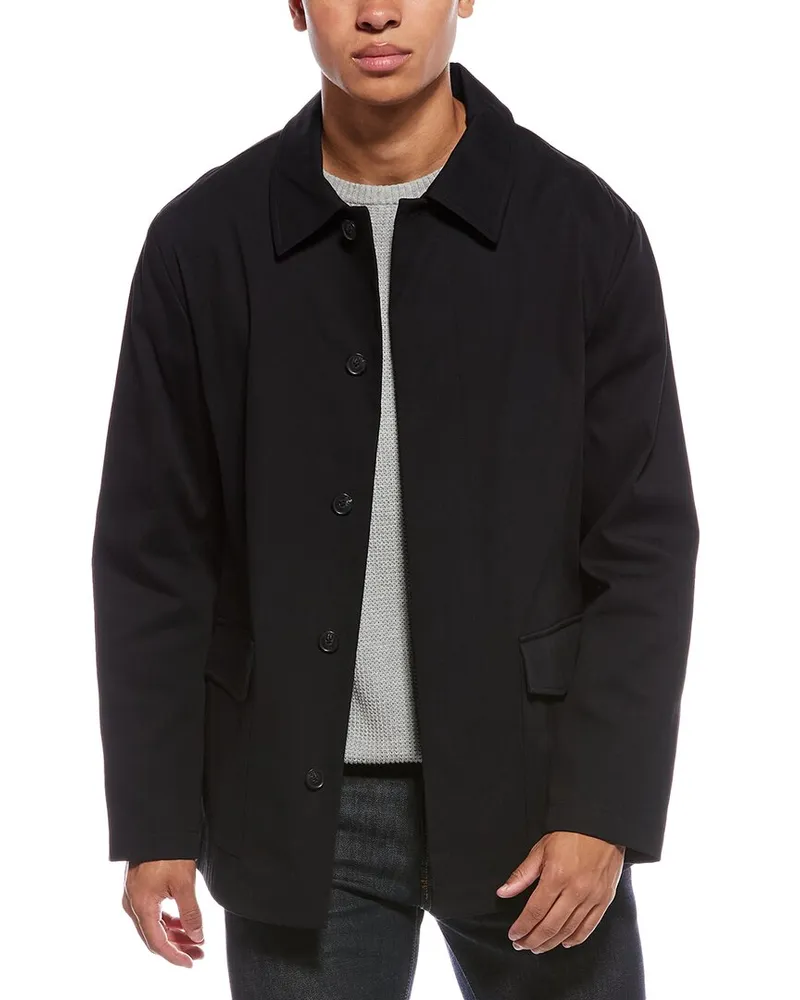 Vince Short Mac Coat Black