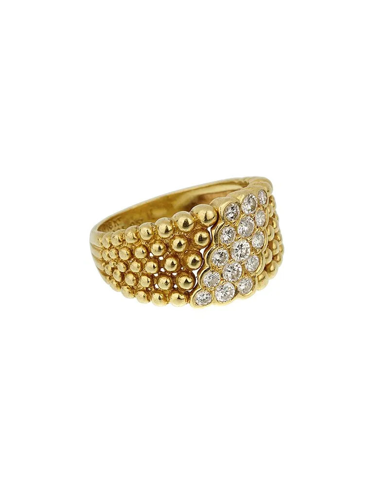 Van Cleef & Arpels 18K 0.51 ct. tw. Diamond Perlee Ring (Authentic Pre-Loved Nocolor