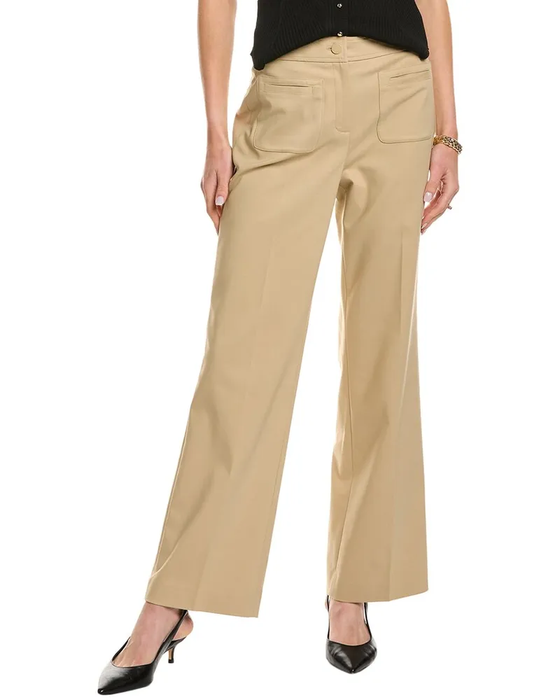 Anne Klein High-Rise Pant Beige