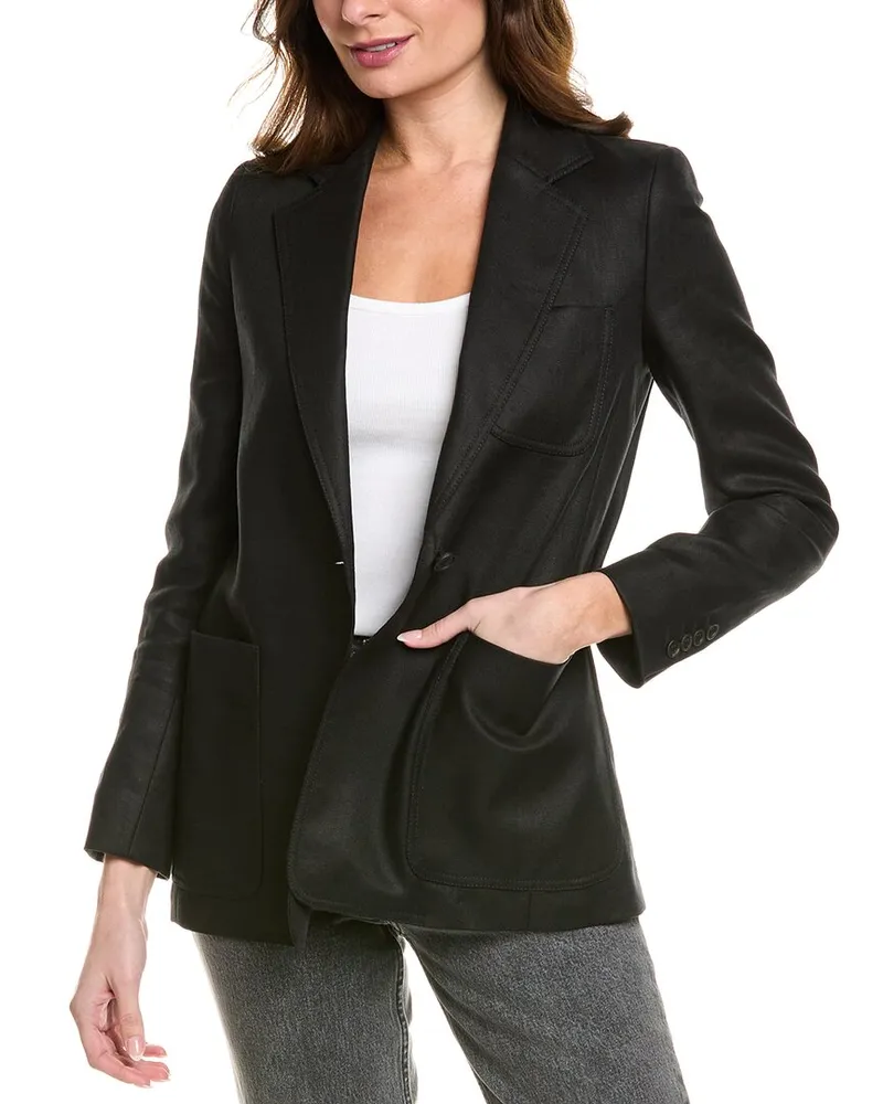 Max Mara Boemia Linen Blazer Black