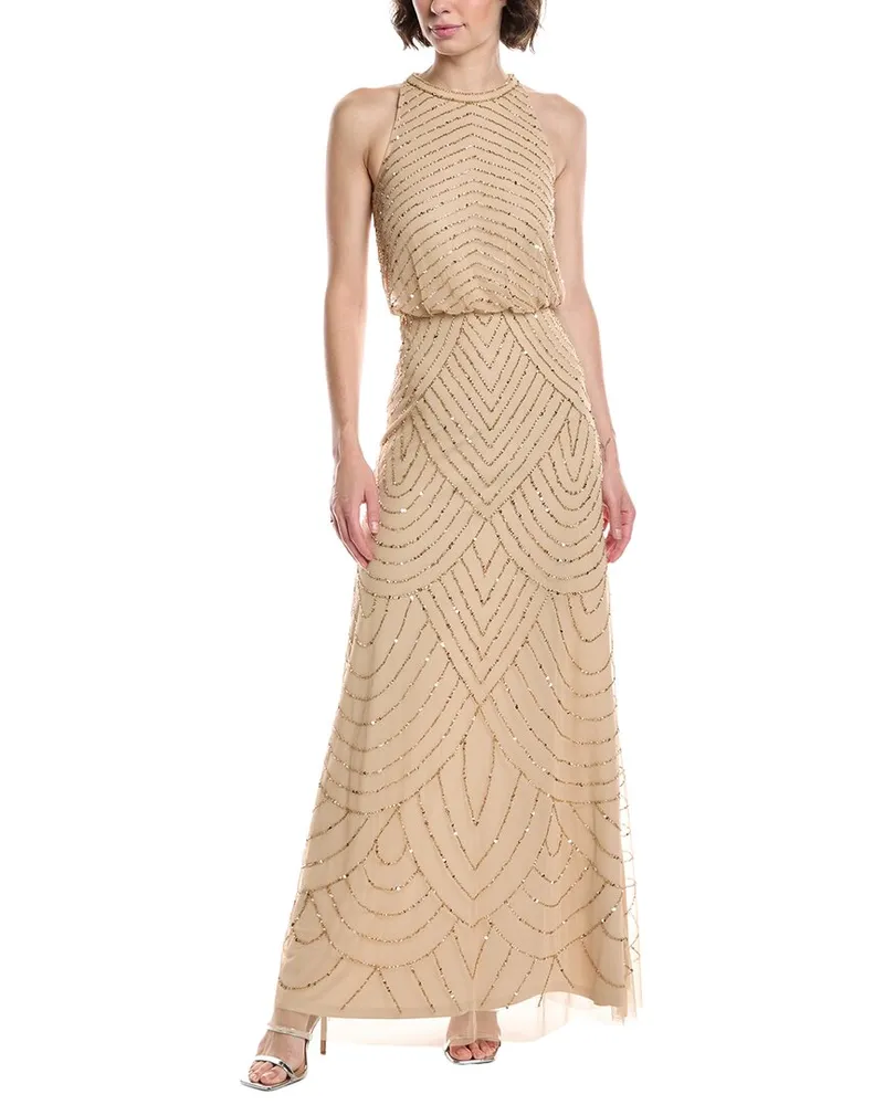 Adrianna Papell Gown Gold