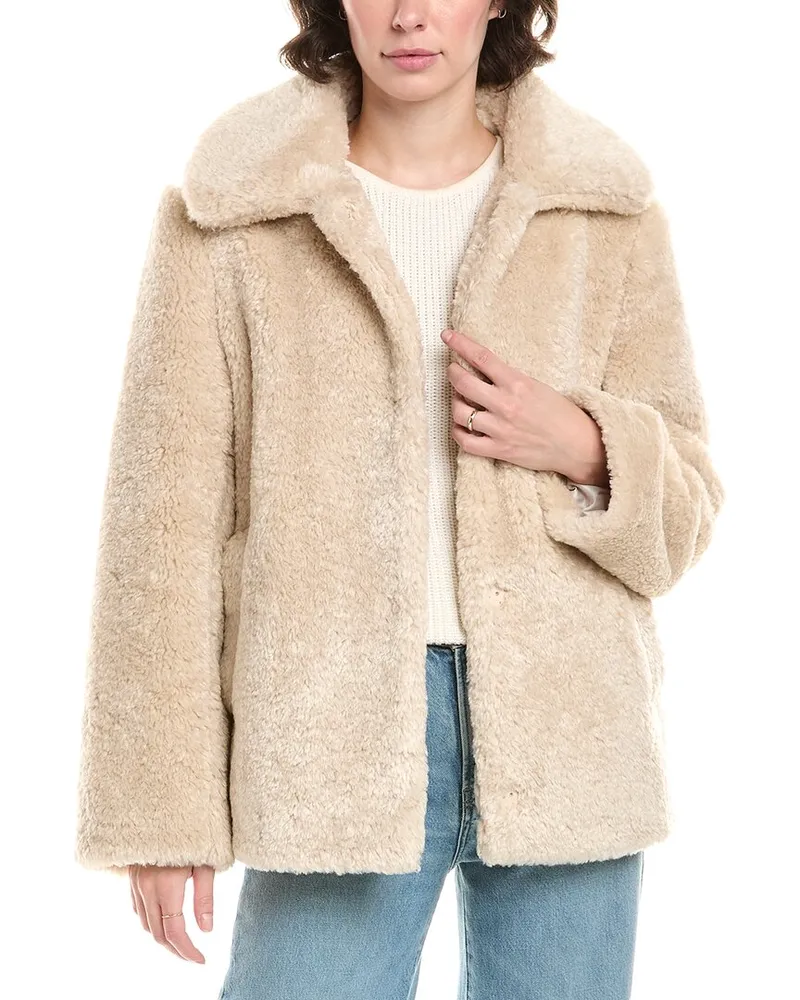 Sam Edelman Butter Teddy Jacket White