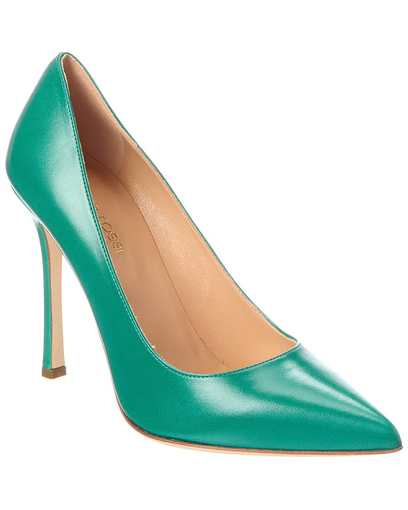 Sergio Rossi Leather Pump Green