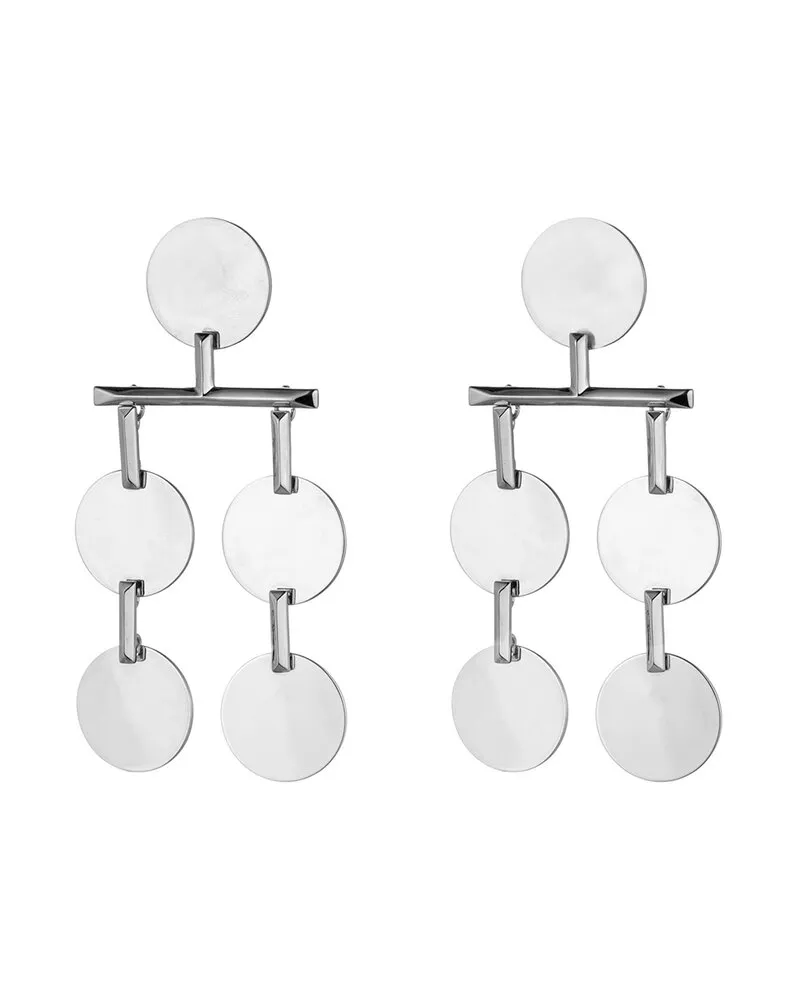 Eddie Borgo Rhodium Plated Chandelier Earrings Nocolor