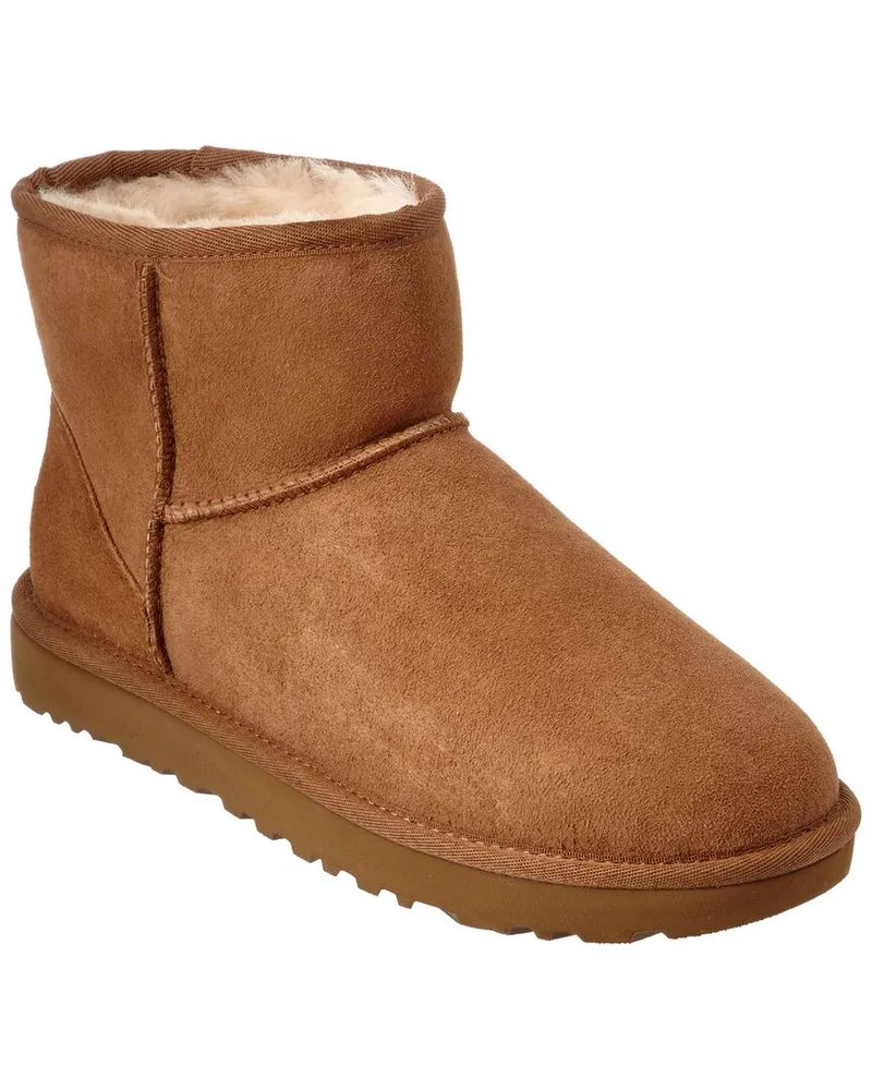 UGG Women's Classic Mini II Water-Resistant Twinface Sheepskin Boot Brown