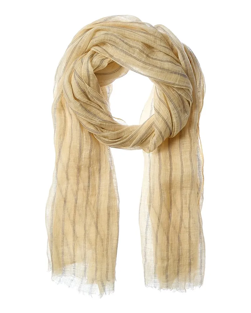 Brunello Cucinelli Linen Scarf Yellow