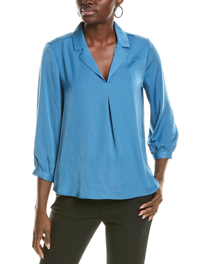 Vince Camuto Shirttail Blouse Blue
