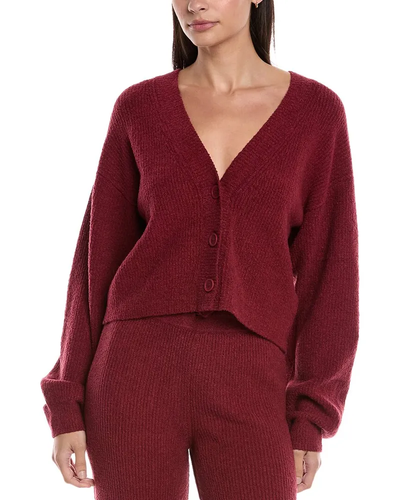 Nation Ltd Bo Balloon Sleeve Cardigan Red