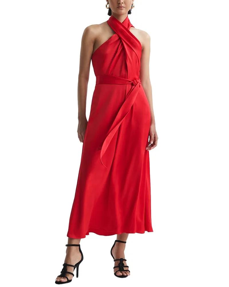 Reiss Vida Dress Red