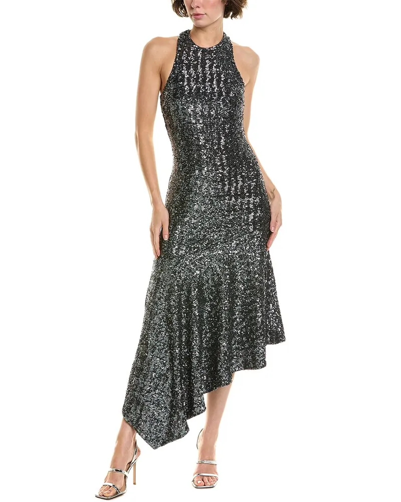 Michael Kors Drape Tank Dress Silver