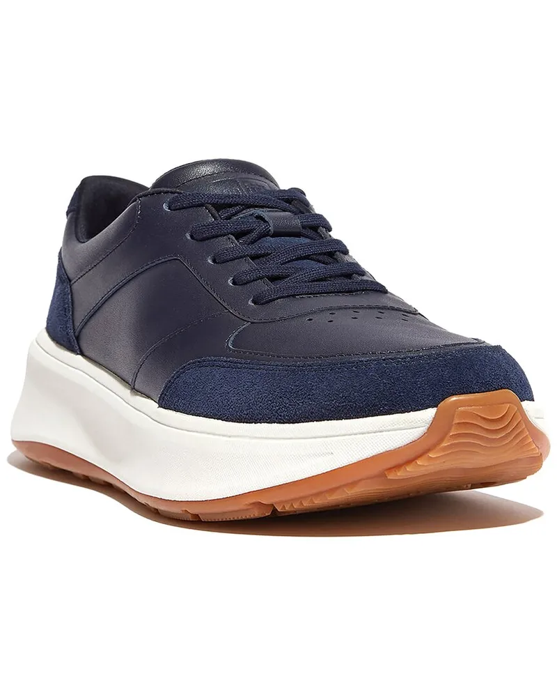 FitFlop F-Mode Leather & Suede Sneaker Nocolor