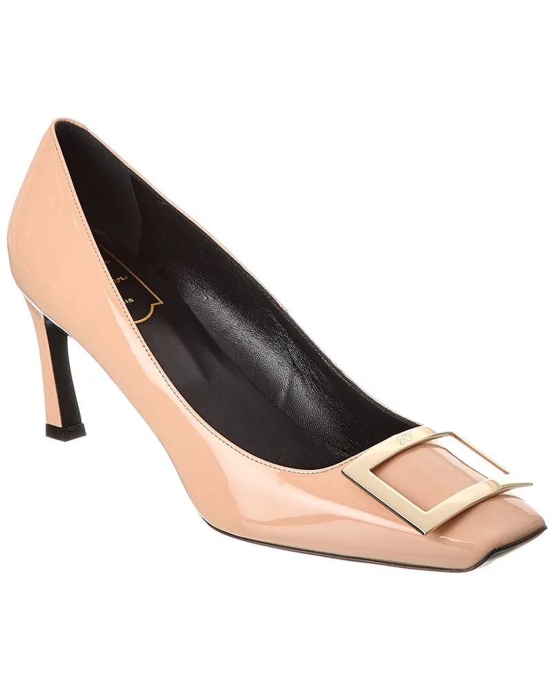 Roger Vivier Trompette Leather Pump Green