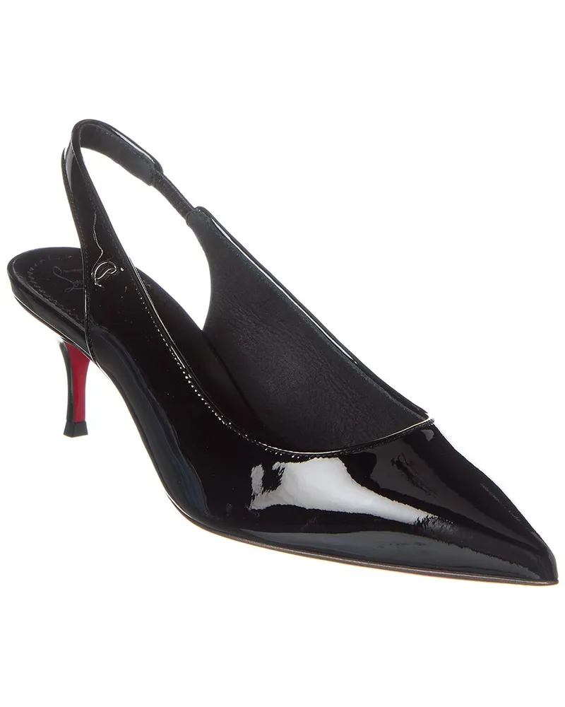 Christian Louboutin Sporty Kate 55 Patent Slingback Pump Black