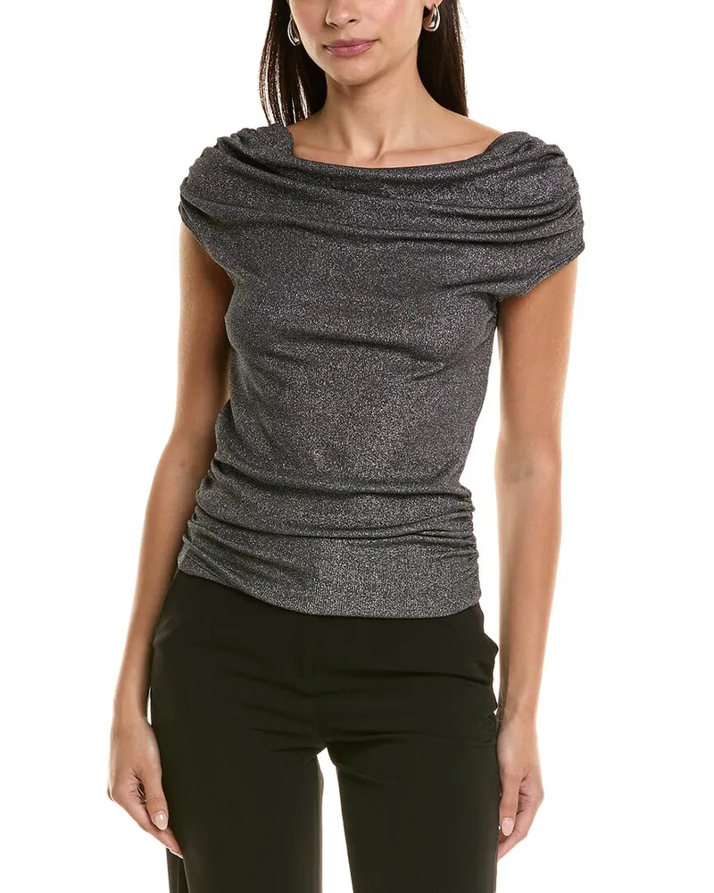 LnA Clothing Caliste Tube Top Silver
