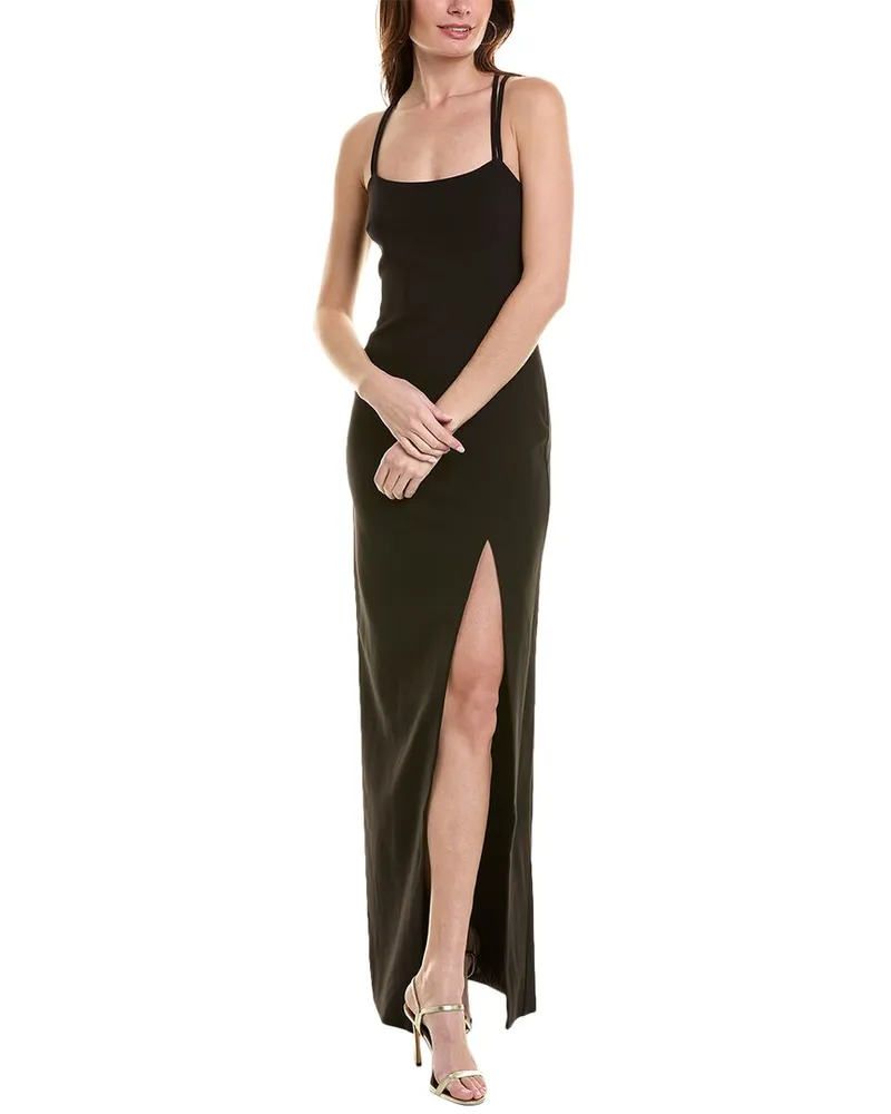 LIKELY Zona Gown Black
