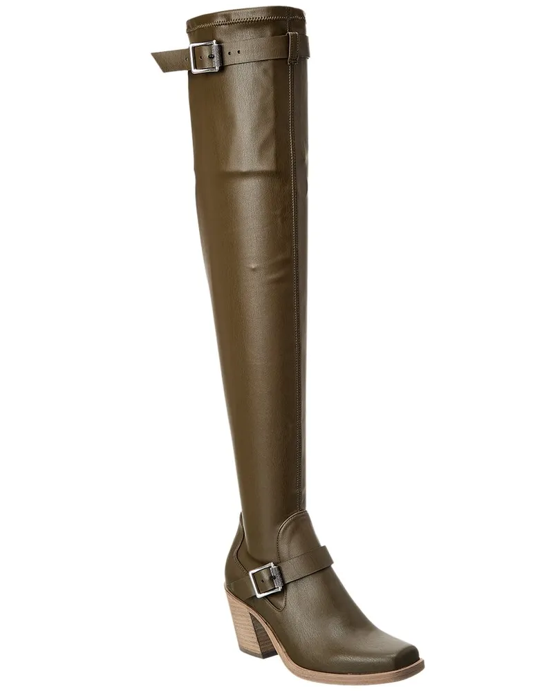 Rag & Bone Axis Leather Thigh-High Boot Green