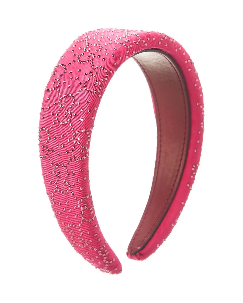 Gucci GG Embellished Headband Pink