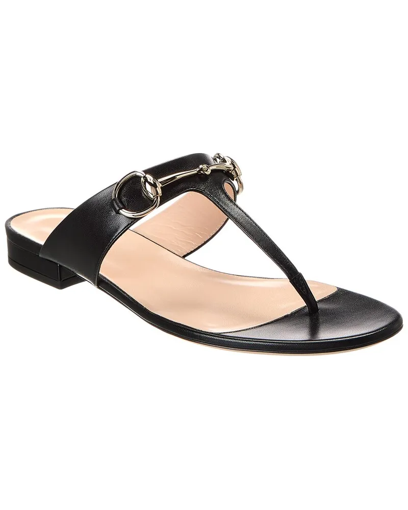 Gucci Horsebit Leather Sandal Black