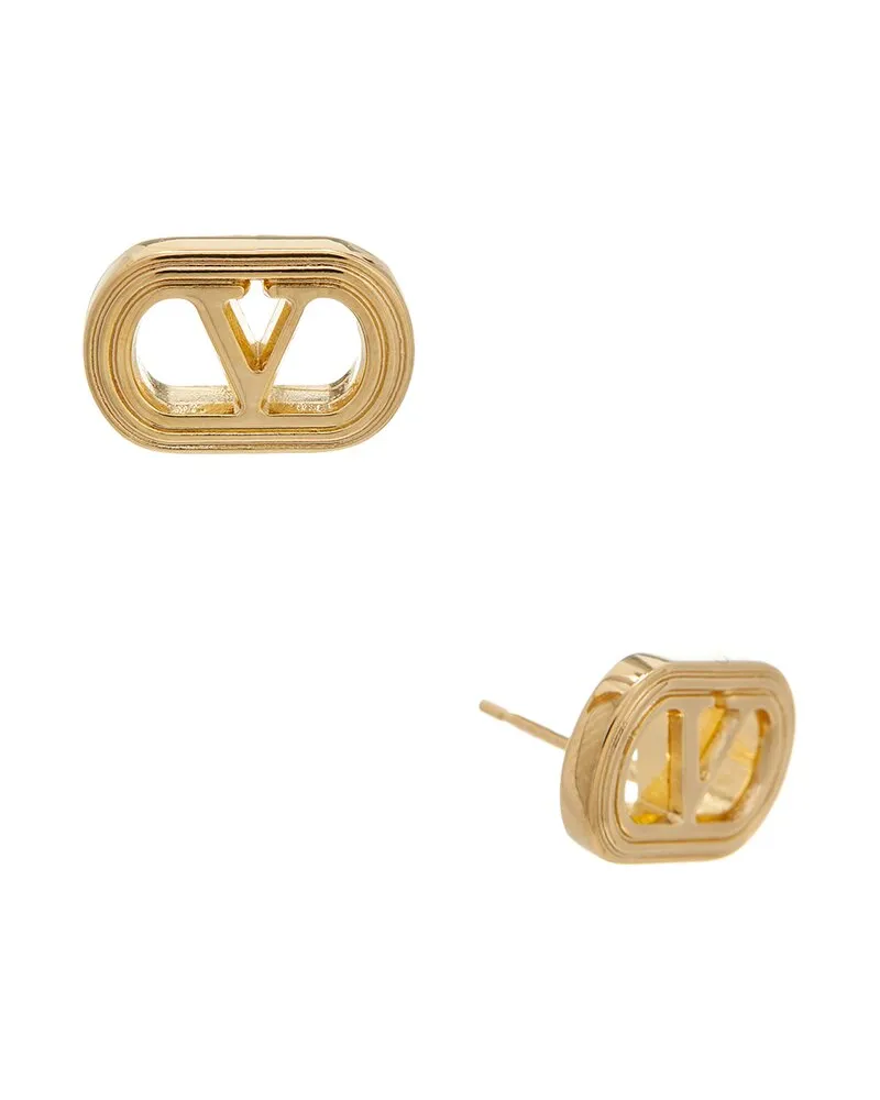 Valentino Garavani Ovalette Earrings Yellow