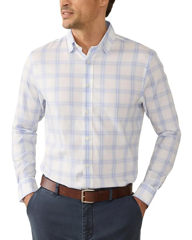 Faherty The Movement Shirt Purple