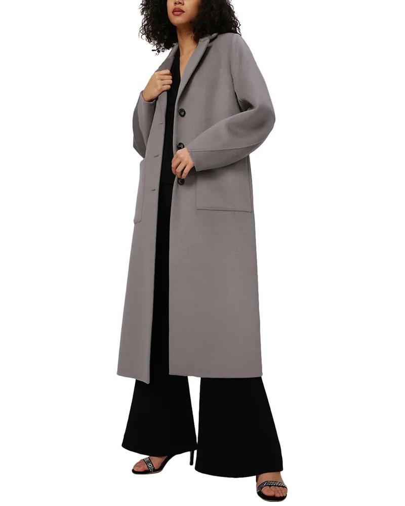 Diane von Furstenberg Nene Wool Coat Nocolor
